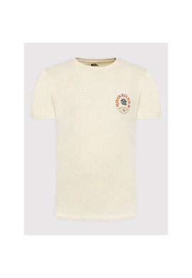 Quiksilver Тишърт Simple Script EQYZT06697 Бежов Regular Fit - Pepit.bg