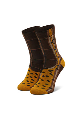 Rainbow Socks Дълги чорапи unisex Tasty Croissant Кафяв - Pepit.bg