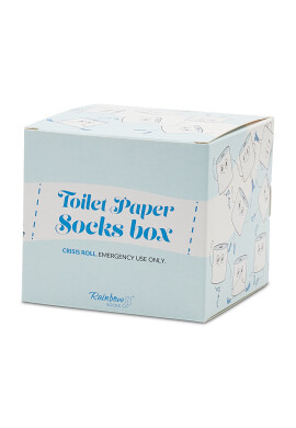 Rainbow Socks Дълги чорапи unisex Toilet Paper Socks Box Бял - Pepit.bg