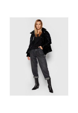 Rains Пухено яке Unisex 1522 Черен Boxy Fit - Pepit.bg