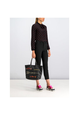 Red Valentino Риза SR3ABB05 Черен Regular Fit - Pepit.bg