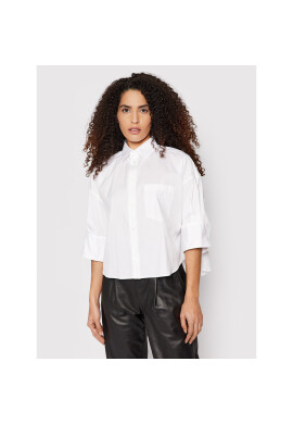 Red Valentino Риза XR3ABI25 Бял Oversize - Pepit.bg