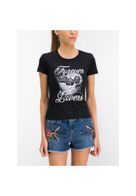 Red Valentino Тишърт RP0MG00S Черен Regular Fit - Pepit.bg