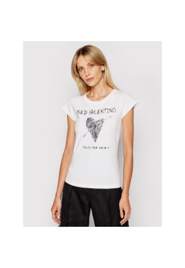 Red Valentino Тишърт VR0MG10A Бял Regular Fit - Pepit.bg