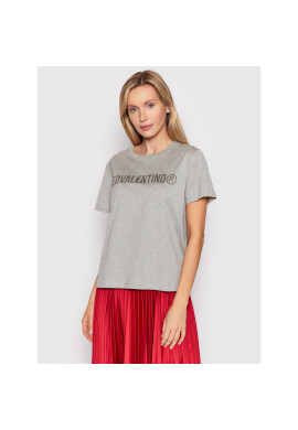 Red Valentino Тишърт XR3MG13Q Сив Regular Fit - Pepit.bg