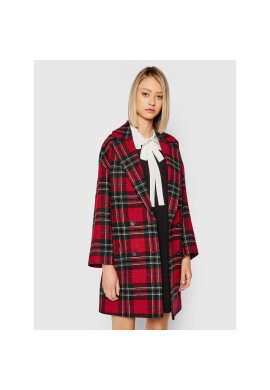 Red Valentino Вълнено палто WR3CA155 Червен Oversize - Pepit.bg
