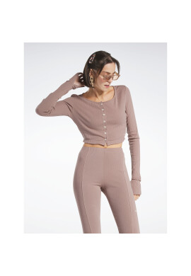 Reebok Блуза Classics Long-Sleeve Top HS0380 Кафяв - Pepit.bg