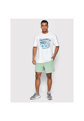 Reebok Тишърт Classics Destination HB1195 Бял Loose Fit - Pepit.bg