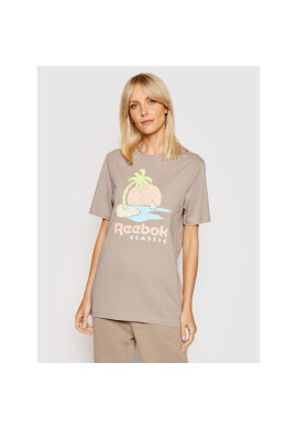 Reebok Тишърт Unisex Classics Graphic GN3672 Бежов Regular Fit - Pepit.bg