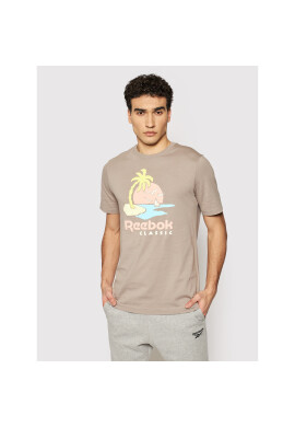 Reebok Тишърт Unisex Classics Graphic GN3672 Бежов Regular Fit - Pepit.bg