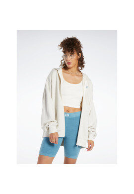 Reebok Суитшърт Classics Oversized Long Zip-Up Hoodie IC8093 Сив - Pepit.bg