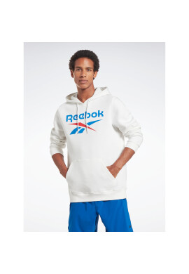Reebok Суитшърт Identity Stacked Logo H54805 Бял Regular Fit - Pepit.bg
