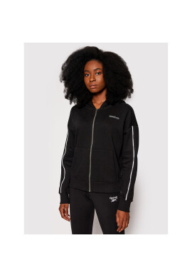 Reebok Суитшърт Piping GV3297 Черен Oversize - Pepit.bg