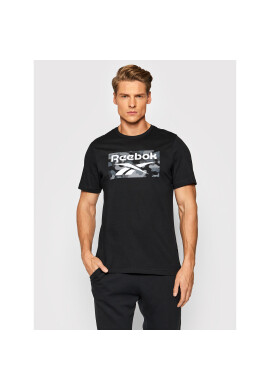 Reebok Тишърт Camo HA6313 Черен Regular Fit - Pepit.bg