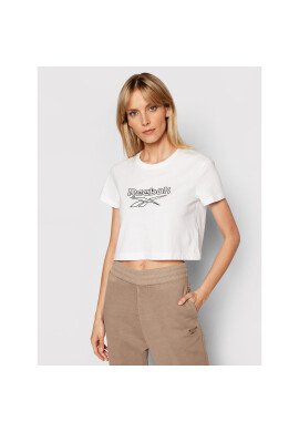 Reebok Тишърт Classics Foundation Big Logo GJ5764 Бял Regular Fit - Pepit.bg
