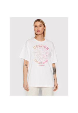 Reebok Тишърт Classics Supernatural Graphic H58683 Бял Oversize - Pepit.bg