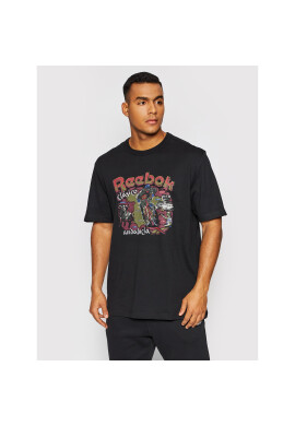 Reebok Тишърт Destination HB1194 Черен Oversize - Pepit.bg
