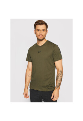 Reebok Тишърт Essentials Tape GQ4207 Зелен Regular Fit - Pepit.bg