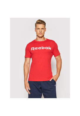 Reebok Тишърт Graphic Series Linear Logo Tee FP9159 Червен Slim Fit - Pepit.bg