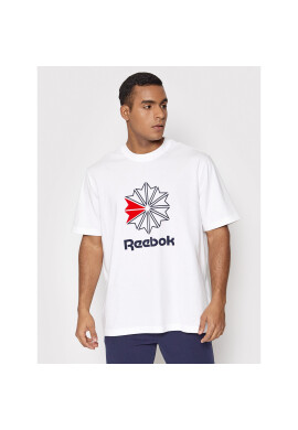 Reebok Тишърт HD4015 Бял Relaxed Fit - Pepit.bg