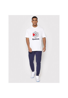 Reebok Тишърт HD4015 Бял Relaxed Fit - Pepit.bg