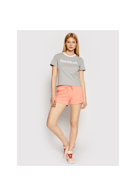 Reebok Тишърт Linear Logo GN5418 Сив Slim Fit - Pepit.bg