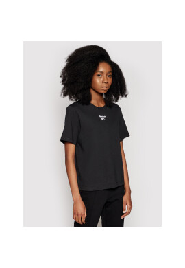 Reebok Тишърт Small Logo GJ4971 Черен Relaxed Fit - Pepit.bg