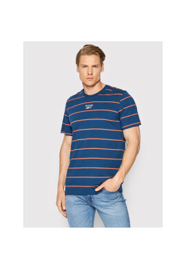 Reebok Тишърт Stripe HG3193 Син Regular Fit - Pepit.bg