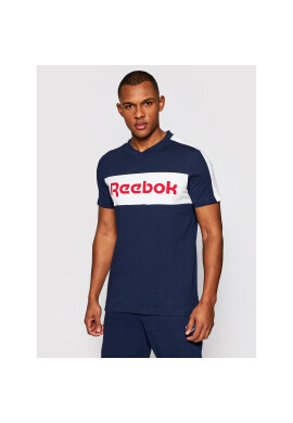 Reebok Тишърт Training Essentials Linear Logo Graphic GI8560 Тъмносин Slim Fit - Pepit.bg