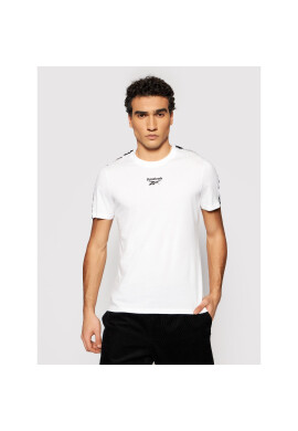Reebok Тишърт Training Essentials Tape GQ4206 Бял Regular Fit - Pepit.bg