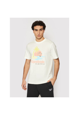 Reebok Тишърт Unisex Classics Graphic GN3670 Бял Regular Fit - Pepit.bg