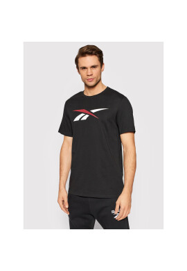 Reebok Тишърт Vector Logo Tee HI0593 Черен Regular Fit - Pepit.bg