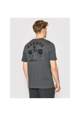 Reebok Тишърт Weightlifting Tee GL2817 Сив Slim Fit - Pepit.bg