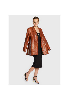 Remain Сако Bolette Blazer Leather RM1662 Кафяв Relaxed Fit - Pepit.bg