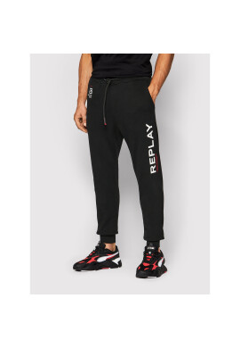 Replay Долнище анцуг M9786.000.21842 Черен Regular Fit - Pepit.bg