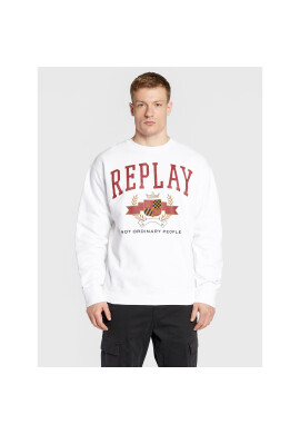 Replay Суитшърт M6271.000.22890CS Бял Regular Fit - Pepit.bg