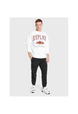 Replay Суитшърт M6271.000.22890CS Бял Regular Fit - Pepit.bg