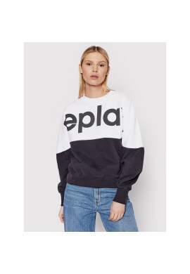 Replay Суитшърт W3612 .000.22890CS Бял Oversize - Pepit.bg