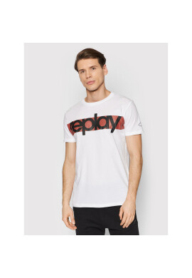 Replay Тишърт M6007.000.2660 Бял Regular Fit - Pepit.bg