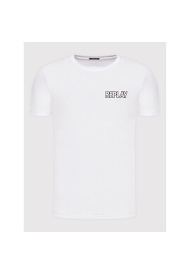 Replay Тишърт M6008.000.2660 Бял Regular Fit - Pepit.bg