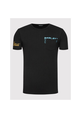Replay Тишърт M6014.000.23062 Черен Regular Fit - Pepit.bg