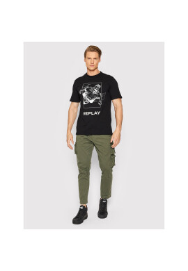 Replay Тишърт M6120C.000.22880 Черен Regular Fit - Pepit.bg
