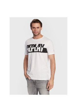 Replay Тишърт M6308.000.2660 Бял Regular Fit - Pepit.bg