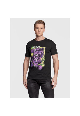 Replay Тишърт M6466.000.2660 Черен Regular Fit - Pepit.bg