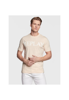Replay Тишърт M6475.000.22980P Бежов Regular Fit - Pepit.bg