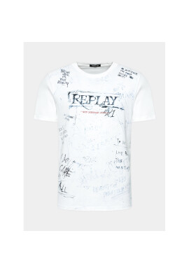 Replay Тишърт M6650.000.23592G Бял Regular Fit - Pepit.bg