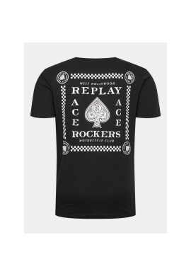 Replay Тишърт M6656.000.22662 Черен Regular Fit - Pepit.bg