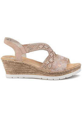 Rieker Сандали 61916-31 Розов - Pepit.bg