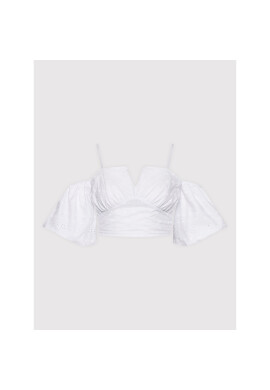 Rinascimento Блуза CFC0109319003 Бял Regular Fit - Pepit.bg