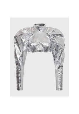 ROTATE Блуза Evoliiin RT2226 Сребрист Regular Fit - Pepit.bg